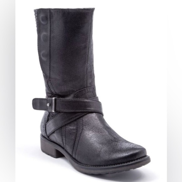 Bare TRAPS SHANTAL BOOTS Black Mid Calf Size 9.5 - Picture 1 of 12
